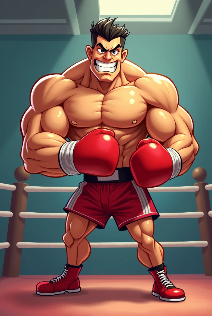 Cartoon boxer