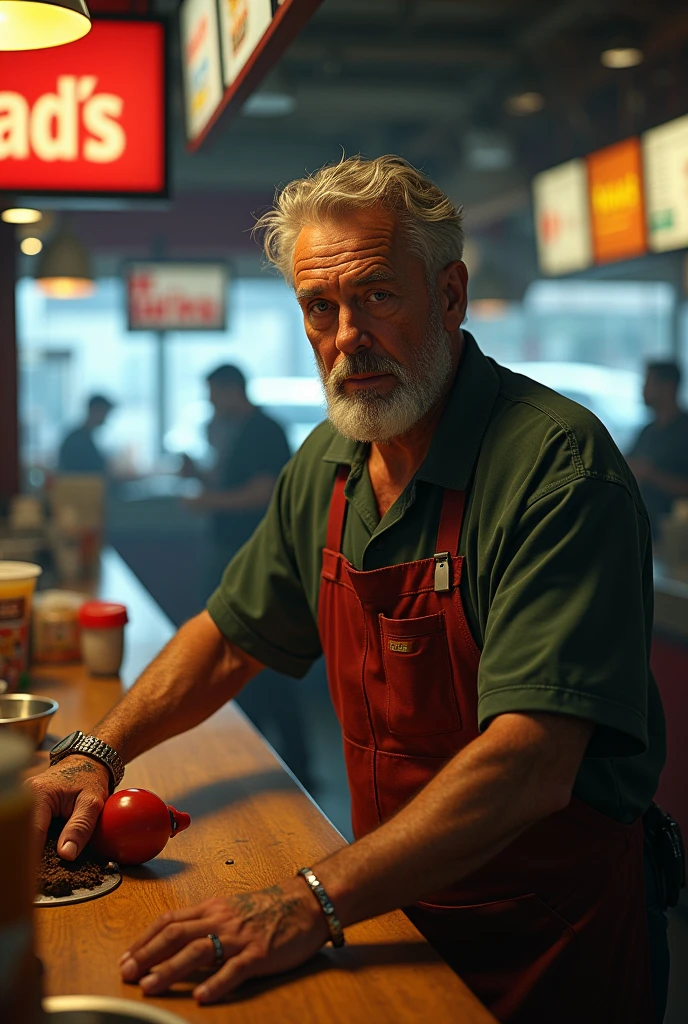Deaf male McDonald's worker born in a black hole