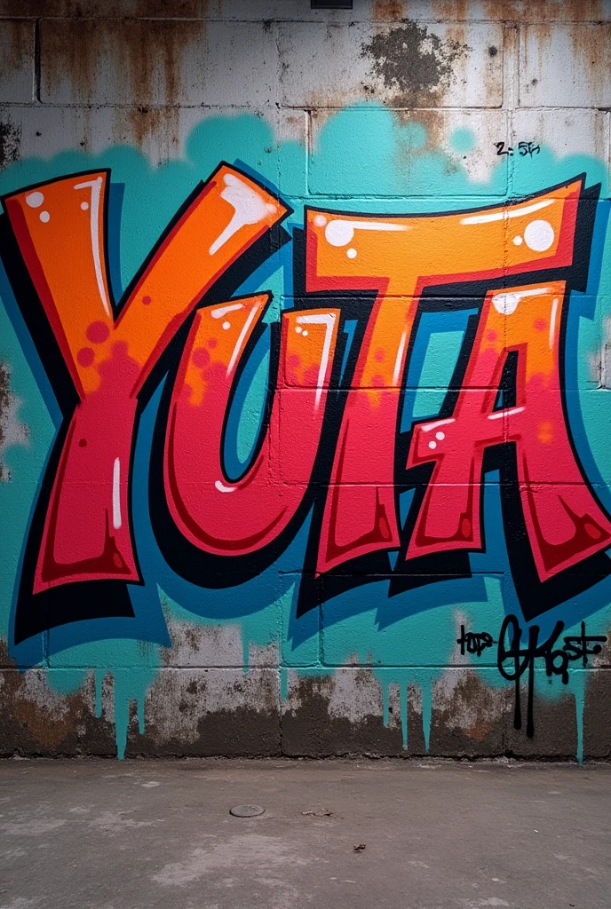 Graffiti the word YUTA