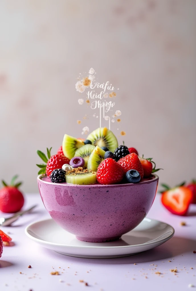 Acai cup with DIVINO GELATO print