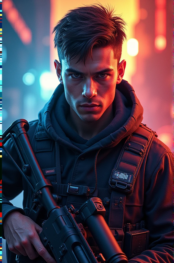 I am a professional rainbow six siege player and I need a cover for my social media with my contact information. My Instagram, Twitter, YouTube and twitch are flausinoR6 and my nickname is flas