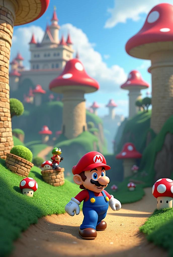 Imagine realistic super mario bros