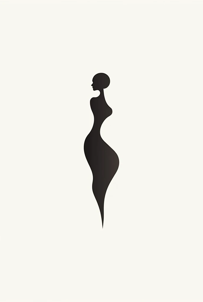 Minimalist elegant underwear logo full silhouette