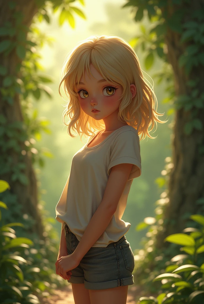 blonde Girl peeing