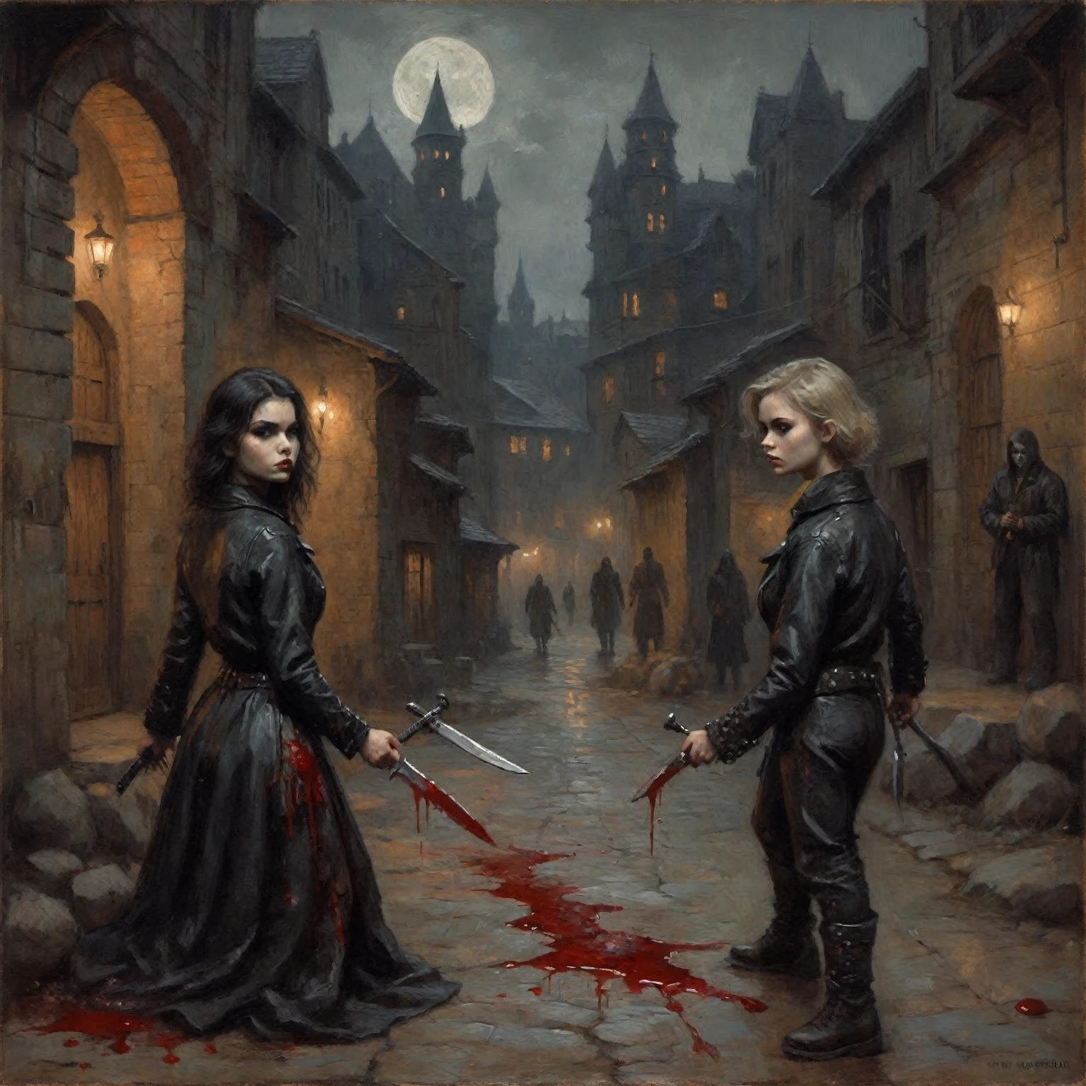 semi realistic, a spooky night of the spanking dead, A horrifying scene in a bustling town, as the woman, clearly terrified, is forcefully held on a whipping post by two members of the evil dead army. Her white dress, once pristine and symbolic of purity, is now stained with dirt and blood from her struggle. The army, consisting of undead soldiers and demonic creatures, surrounds them, jeering and taunting as they witness her punishment. A third member of the army, wielding a thick, leather strap, stands behind the woman, raising it high in the air before bringing it down hard across her exposed, trembling bottom. The sound of the impact echoes through the town, sending chills down the spines of onlookers. The woman's face contorts in pain, tears streaming down her cheeks, as she lets out muffled cries for mercy. Around them, the townspeople cower in fear, hoping that they won't be next to suffer such a brutal fate. The evil dead army, however, is relentless in their pursuit to crush any resistance a, 1080P, HD, 16k, best quality, award winning, high quality, high details, super detai
