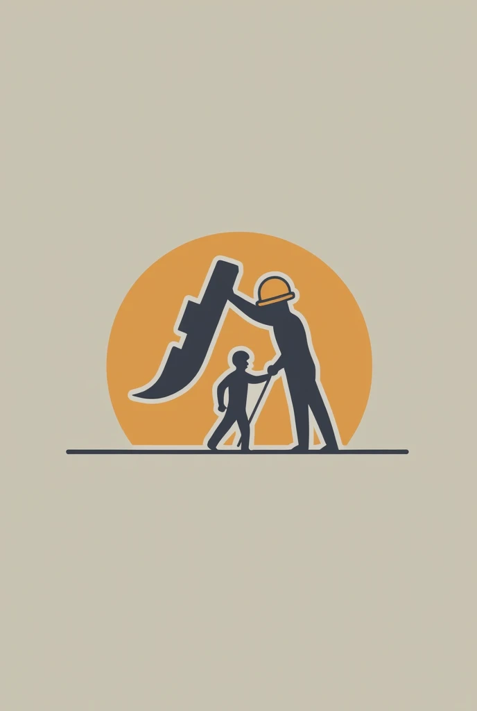 a simple logo for a construction company