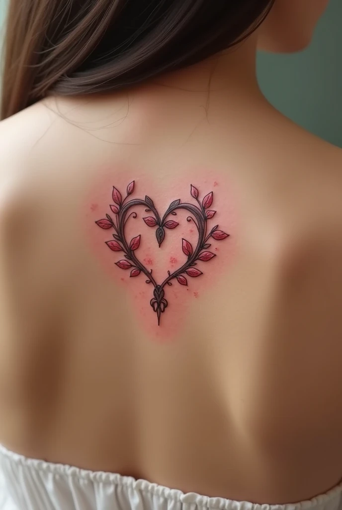 DesiRaie tattoo with heart