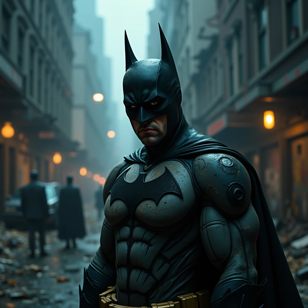Scene from a television show called, "Breaking Batman"