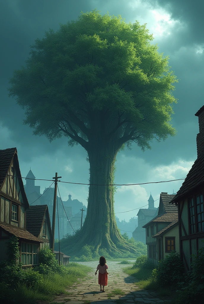 One day, a big storm hit the village, and many homes were damaged. Lily was worried about the Kindness Tree. But when the storm passed, she saw that the tree was still standing tall, stronger