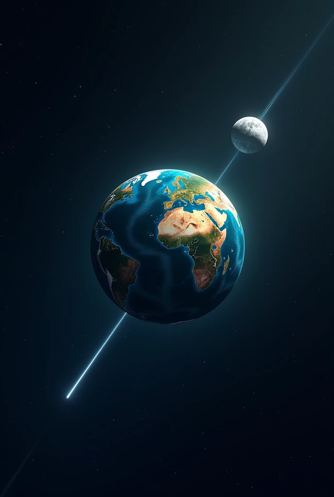 the Earth and the Moon ( Second law of Newton )