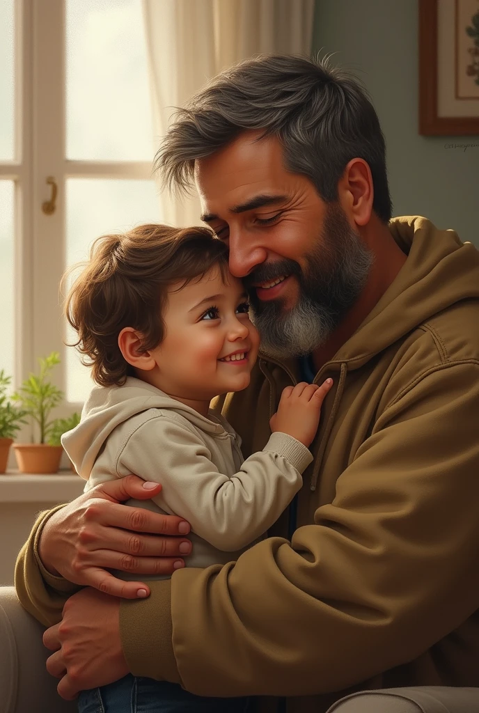Father with a child