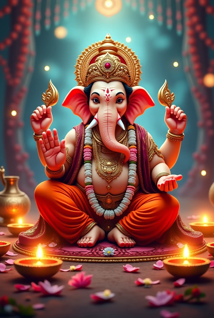 Ganesh Puja WhatsApp status अलग-अलग photo