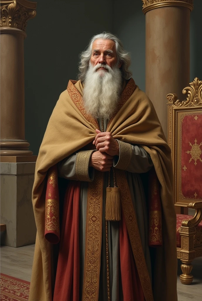 Biblical character Joseph as a governor, already very old in age