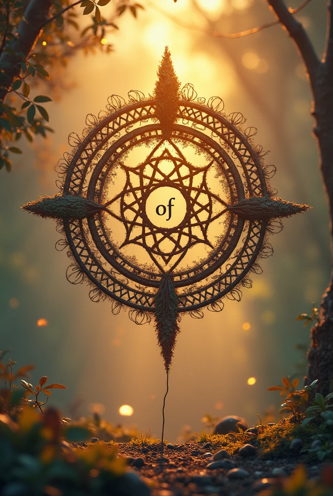 Logo for shamanic crafts store written " Art of living"