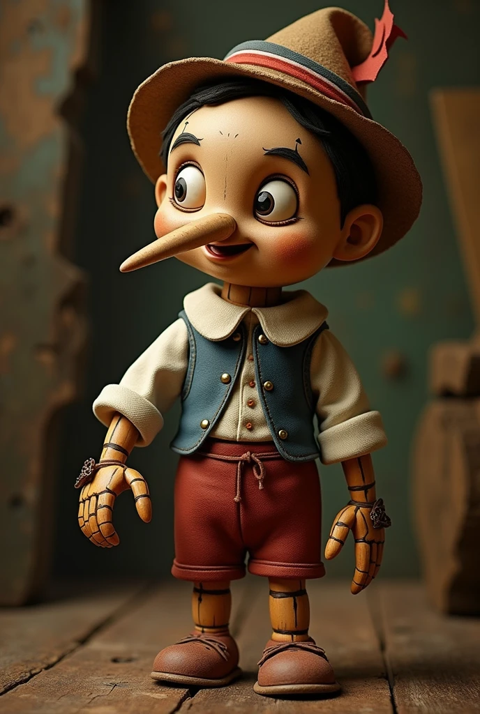 Pinocchio, THE CUNNER with an aesthetic like Leonardo Davinsi
