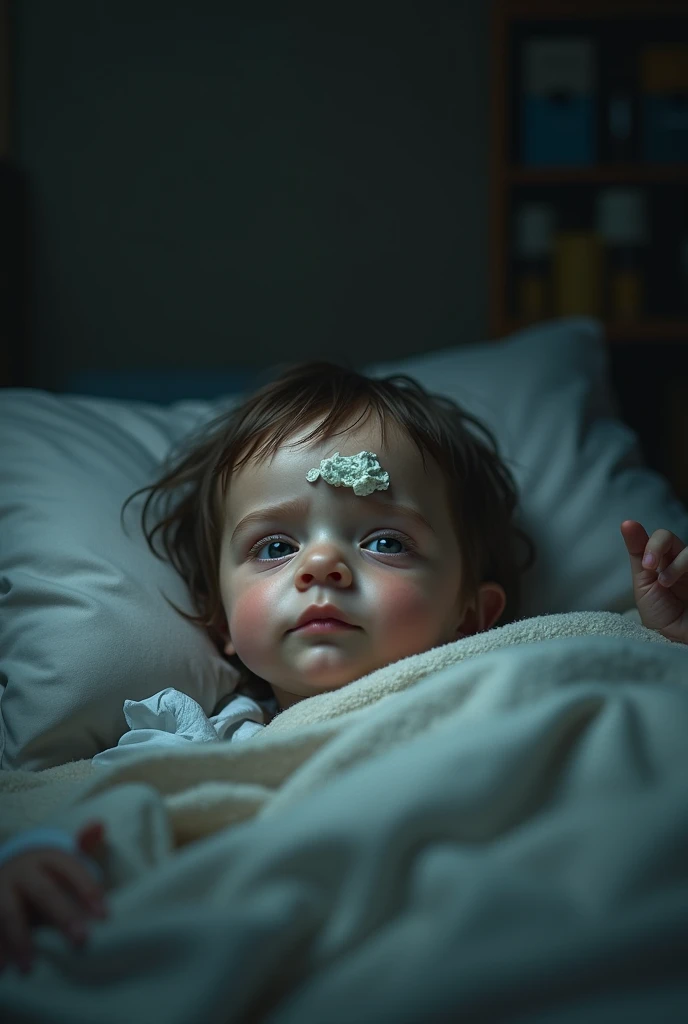 Child looking sick
