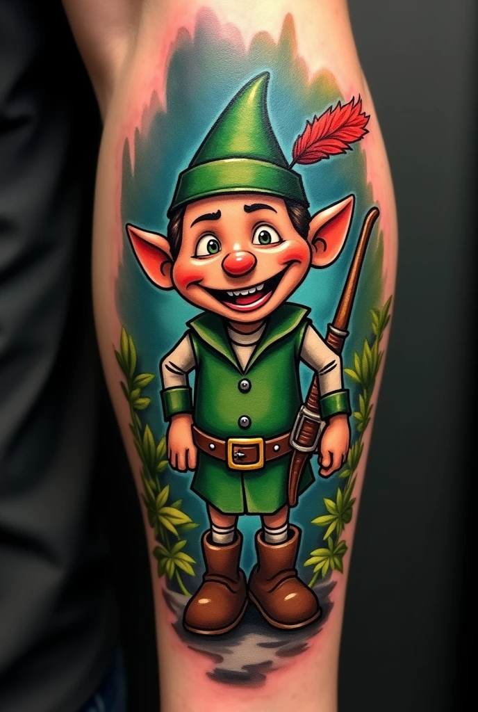 Robin Hood Puppet Tattoo