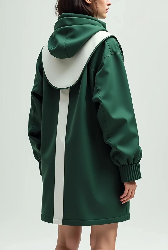creates a high school promotion coat called Invictus with the colors green, gray, black and white more modern white, contemporary and youthful than the one you showed me, that is different