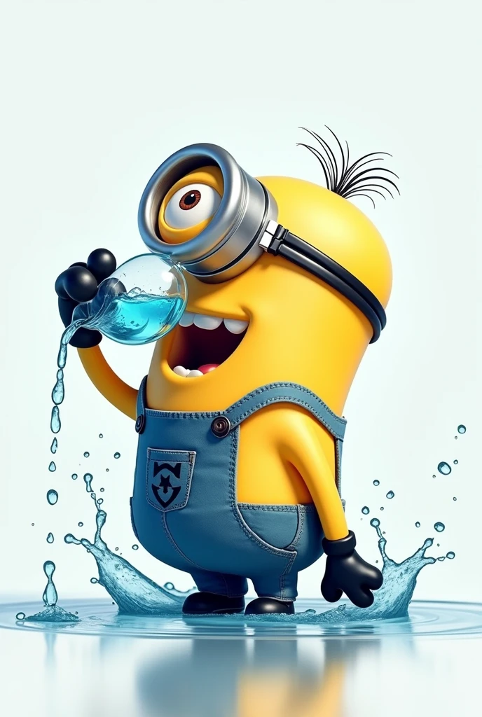 Minion drinking water