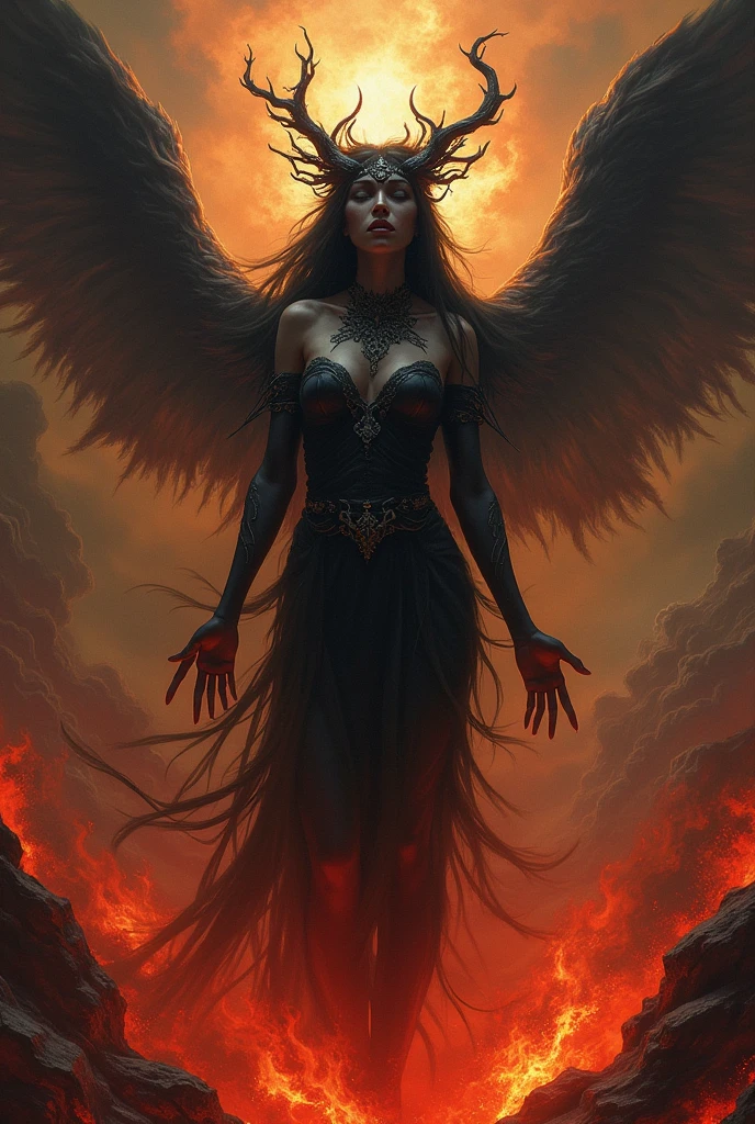 Black Apsara in hell