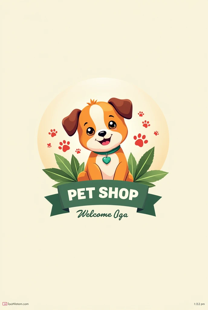 Logo for pet shop