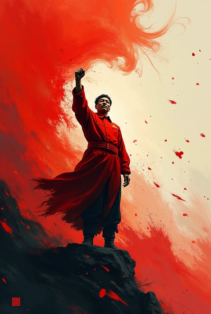 Create a symbol drawn in paint about the Chinese revolution
