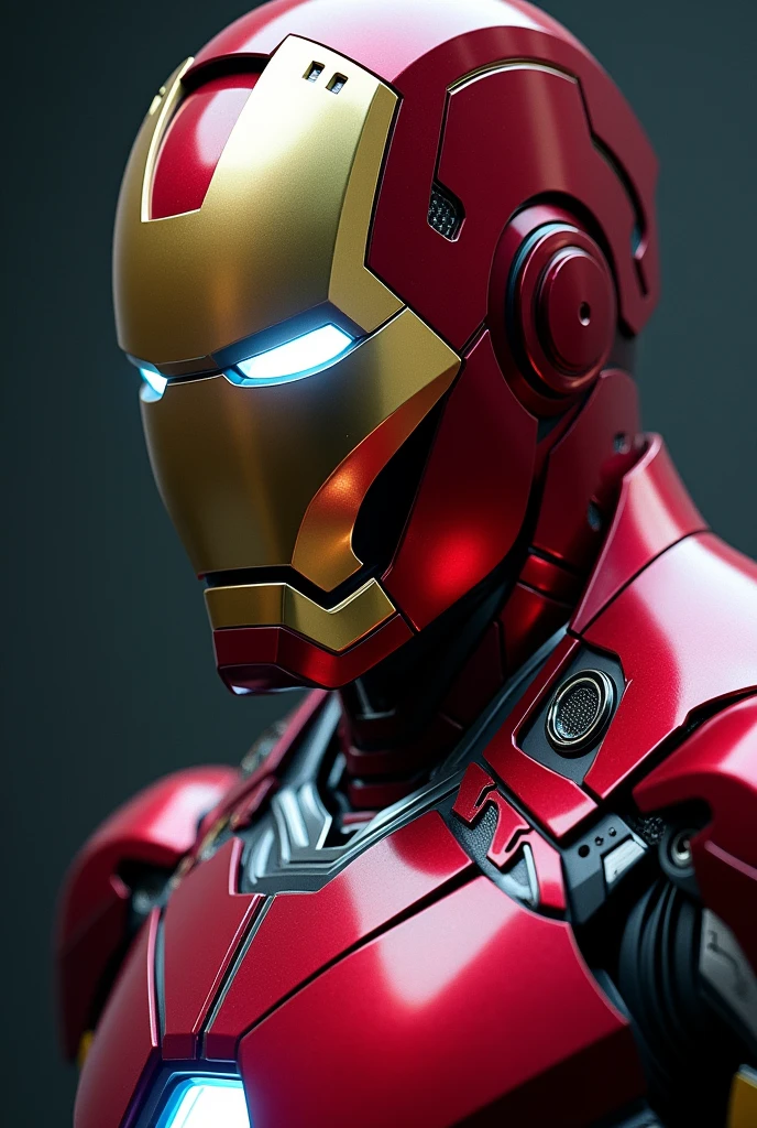 Ironman front, only from the chest up