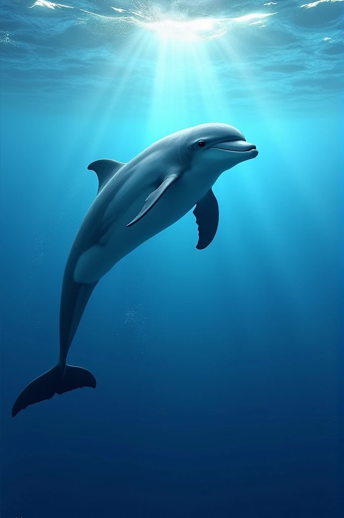 In the ocean, the deep blue ocean, the dolphin loves to leap,