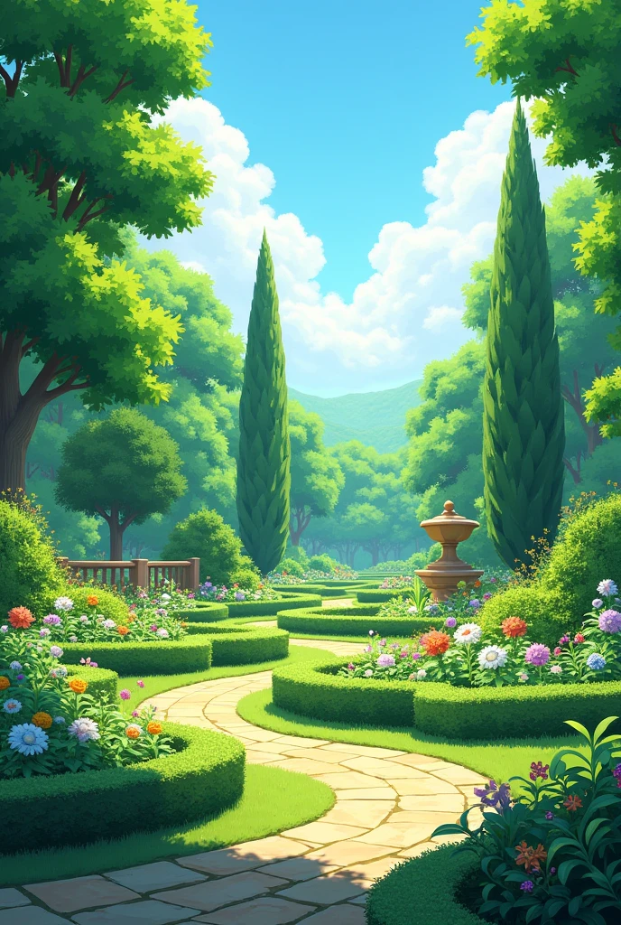 generate a clean green garden image 