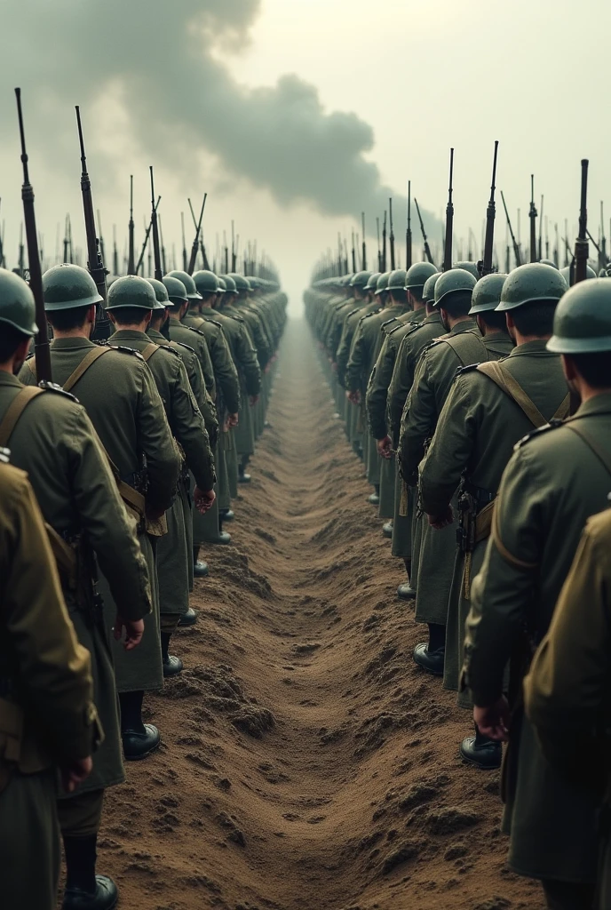World War 2 armies facing each other 