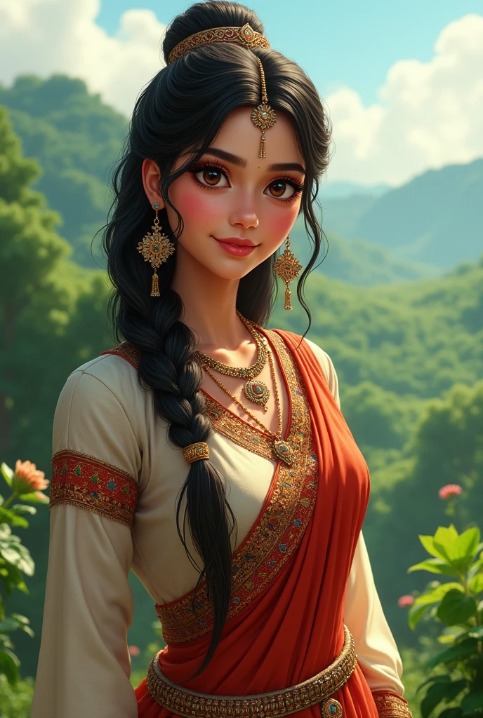Tripura girl with traditional outfit