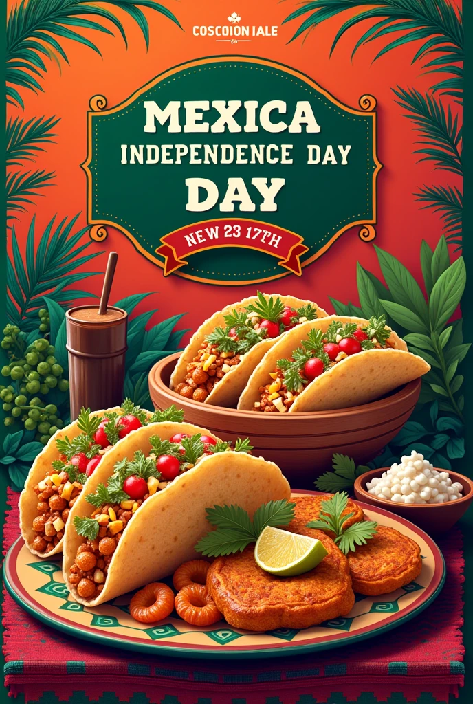 Mexican Independence Day Flyer Food 