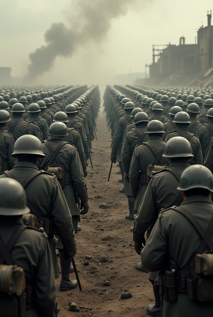 World War 2 armies facing each other