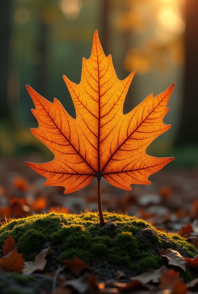 landscaper logo nature chestnut leaf