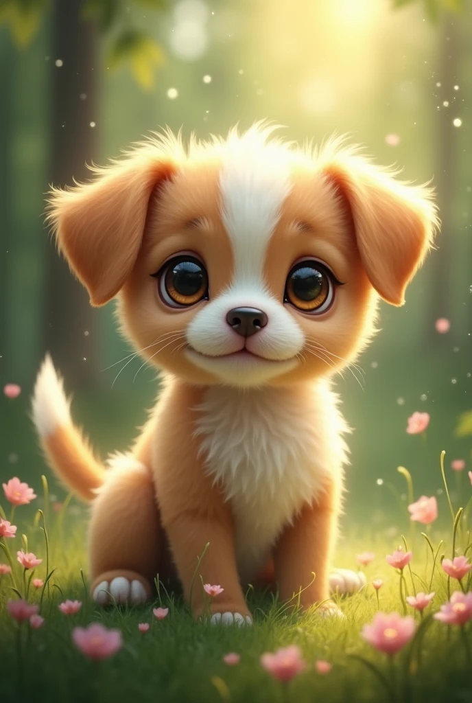 A puppy fused with a human