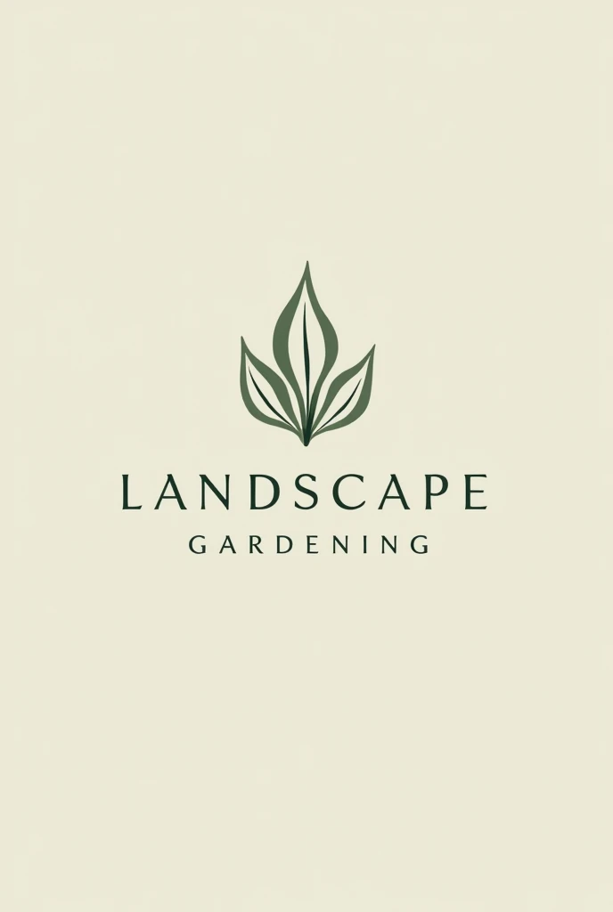 logo, paysagiste, nature, feuille