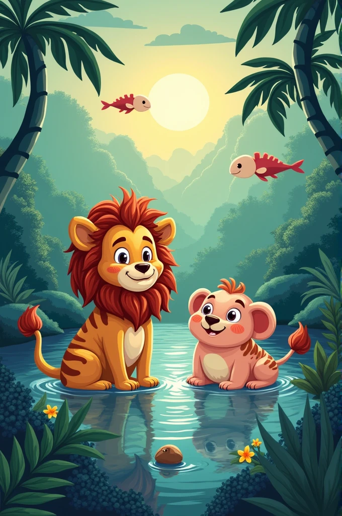 Come and join the animal crew,
They’ll sing and dance with you.
From the jungle to the sea,