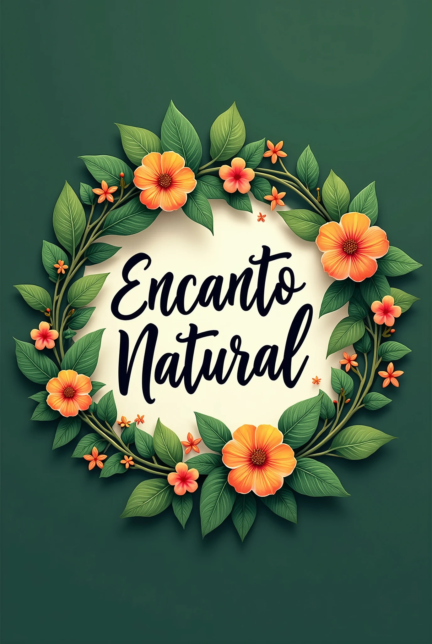 create a logo for your instagram profile with the name Encanto natural 