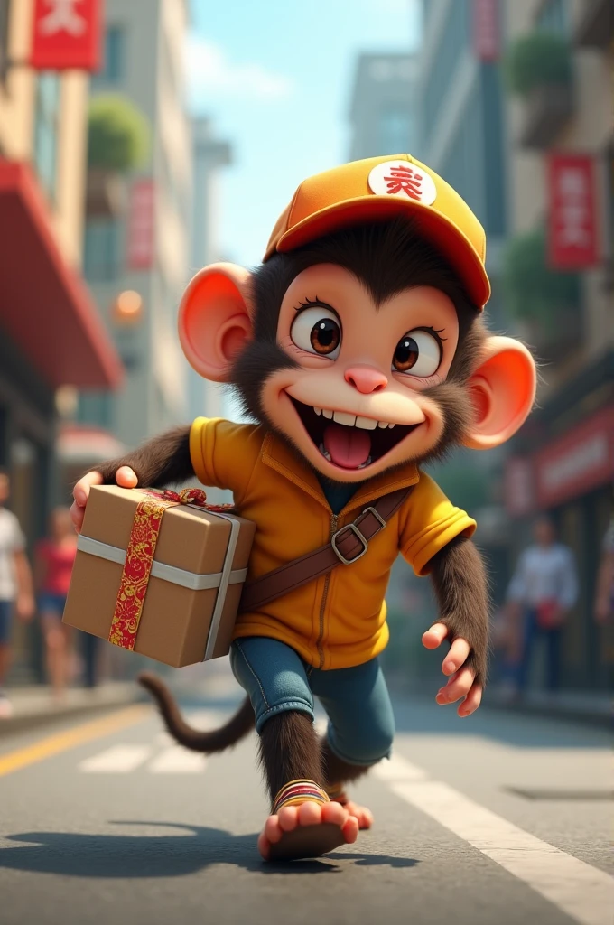 Monkey in delivery