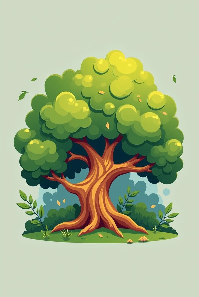 wood craft logo oak nature comic architecture