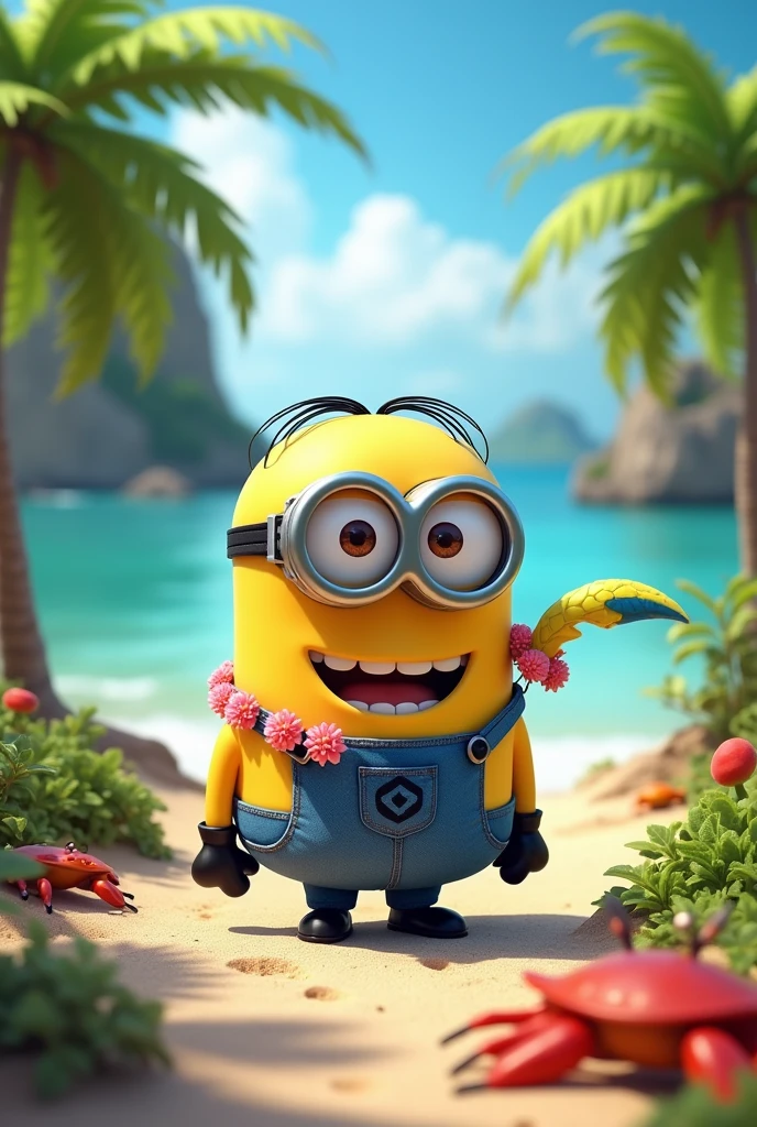Minion on an island