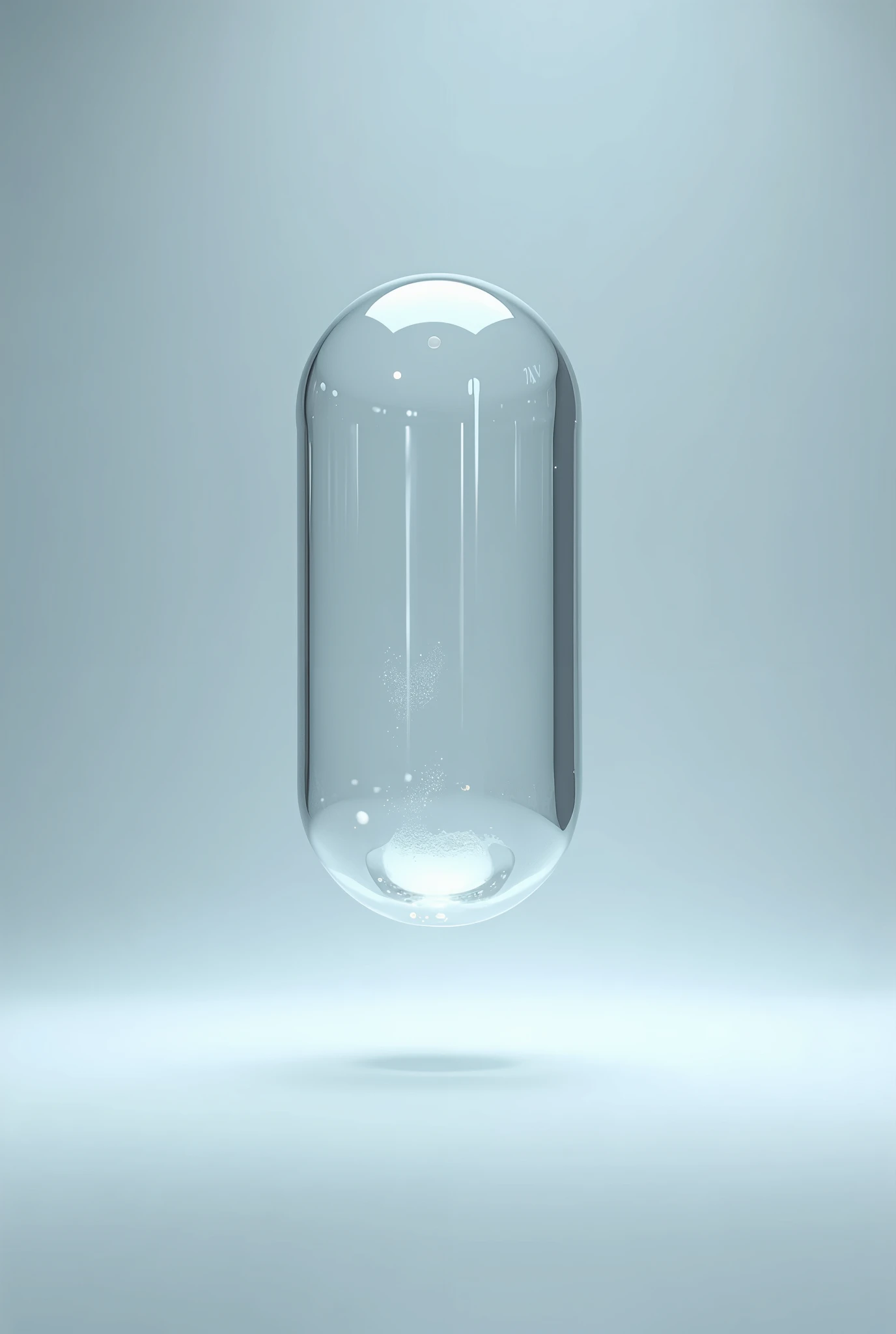 transparent glass capsule in png