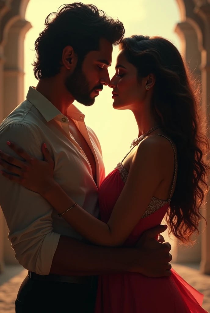 Romantic and bold image of hania amir and ahad raza mir