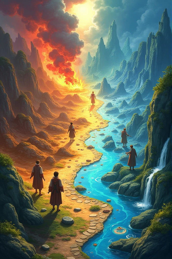Send me some inspiration for a board game with the four elements