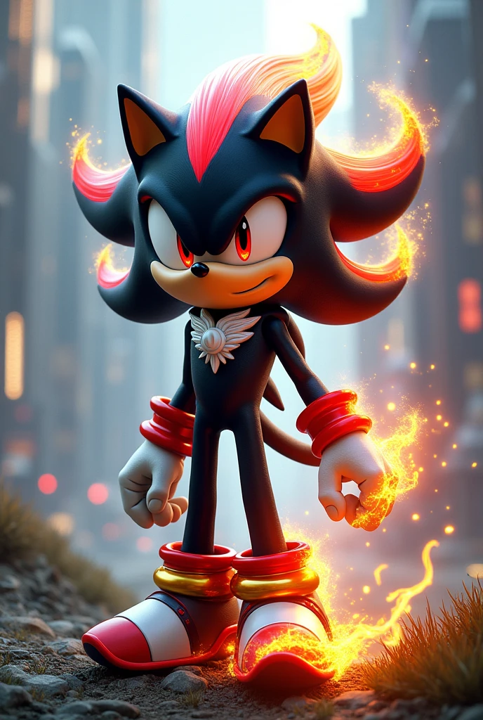 Me puedes crear un ropa que combine lo de Shadow the hedgehog y silver the hedgehog y Sonic the hedgehog y blaze ten cat