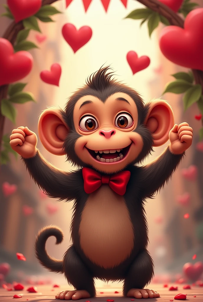 Monkey in san valentin