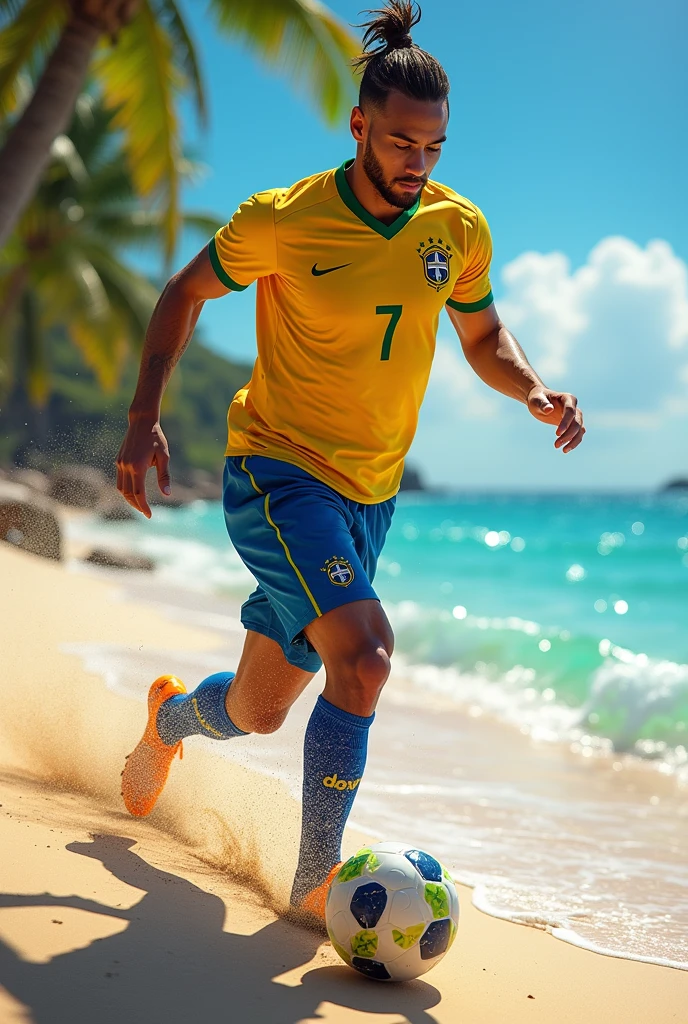 Neymar at the Beach