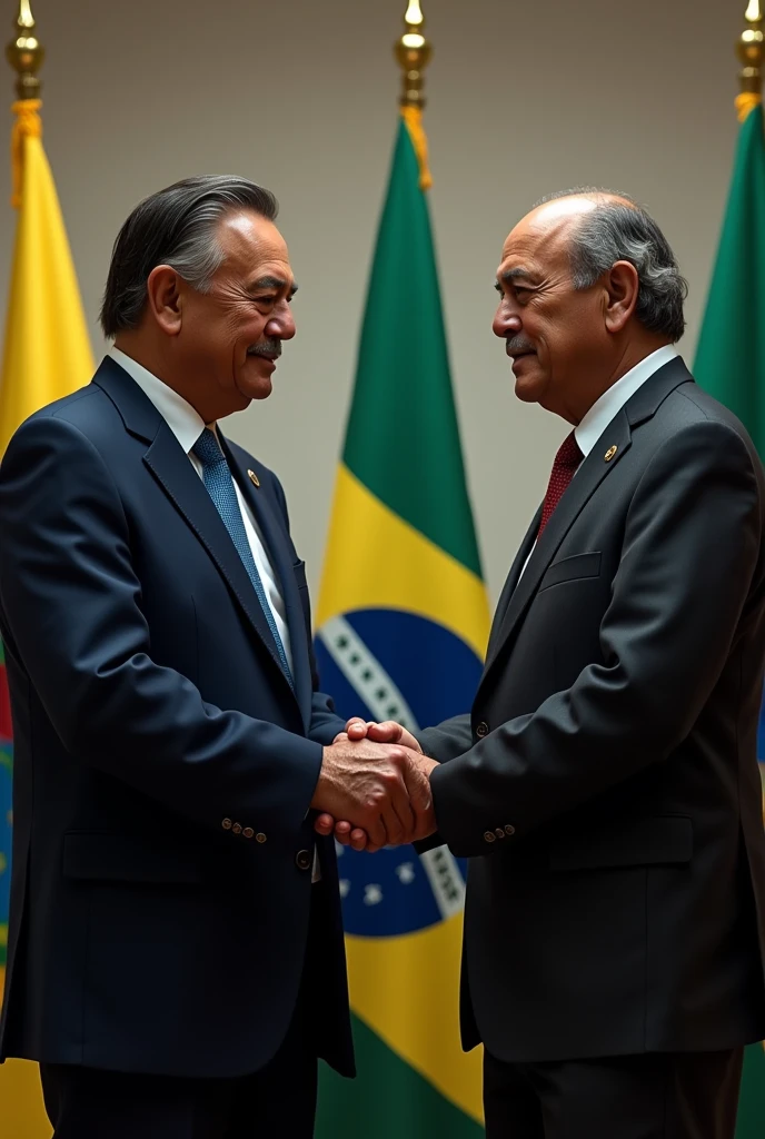 create lula together with bolsonaro hand in hand