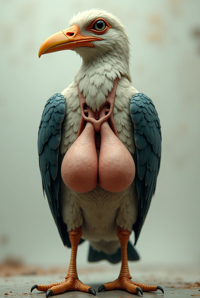 bird with large hanging testicles