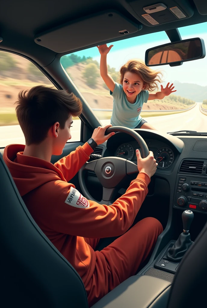 Co-pilot distracting the driver 